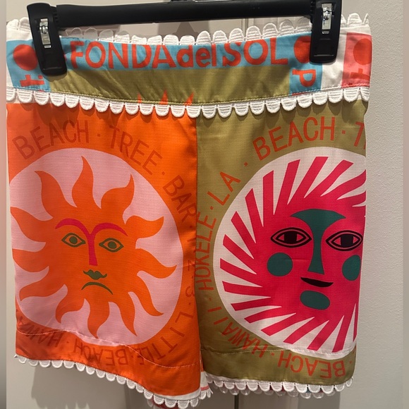 La Luz Pants - La Luz Pink and Multicolor Shorts